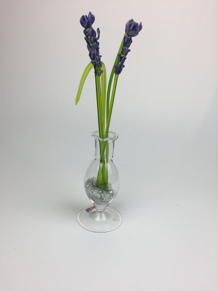 glass flowers lavender