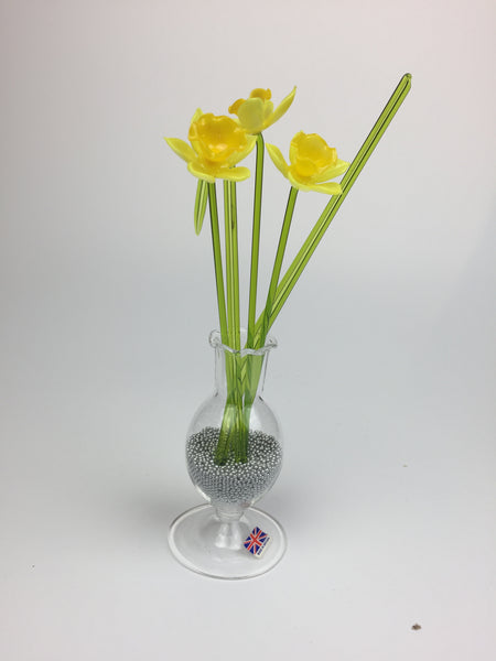 glass flowers daffodil