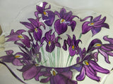 Iris fluted vase