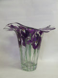 Iris fluted vase