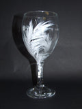 white feather glass